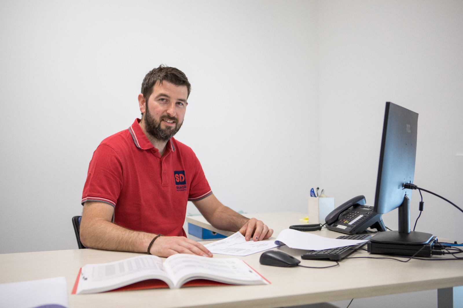 Foto Mattia Andreis, responsabile di produzione di SD Quadri Automation srl